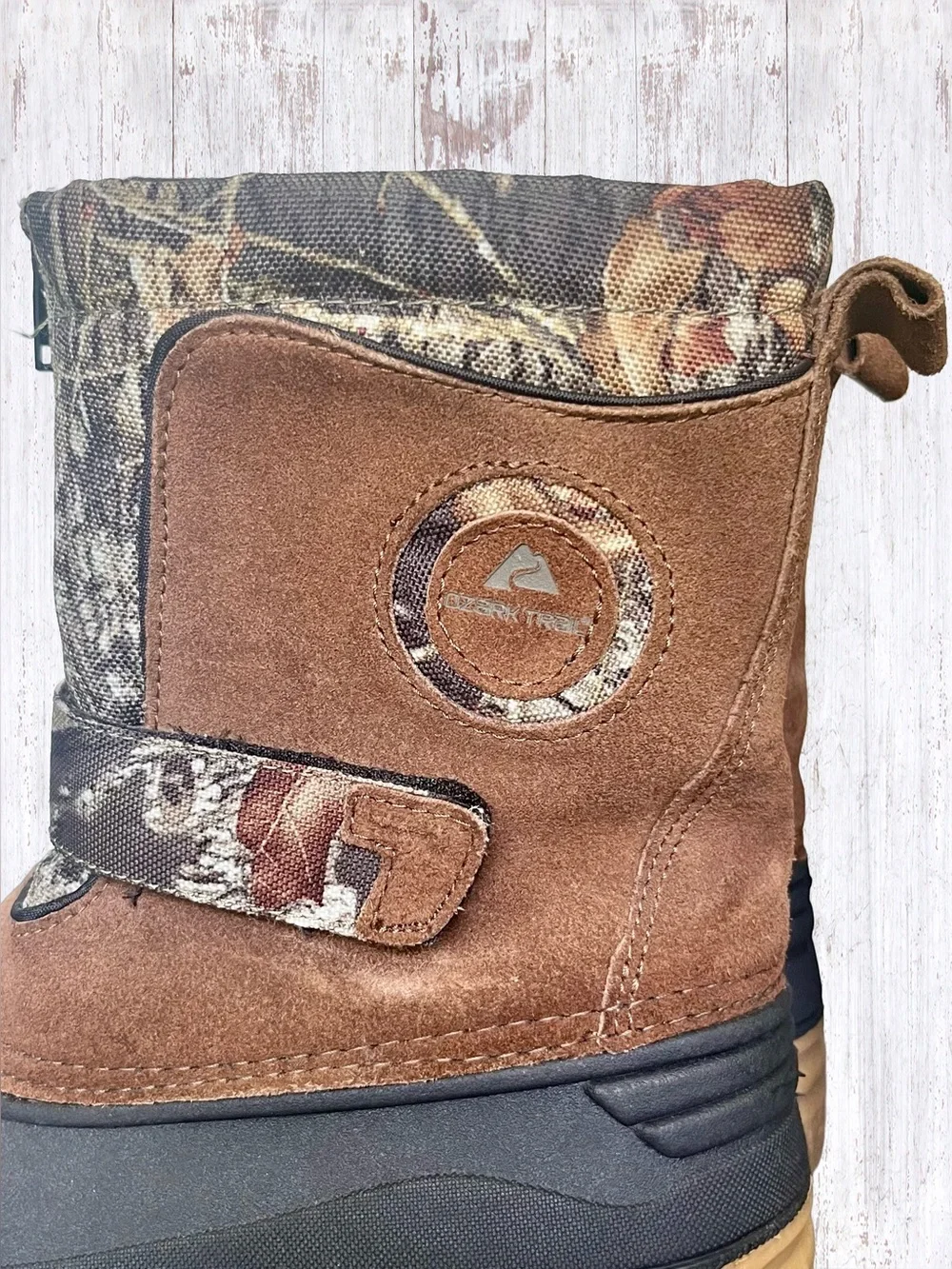 Ozark Trail Winter Pak Camouflage Kids Snow Boots Unisex Size 2